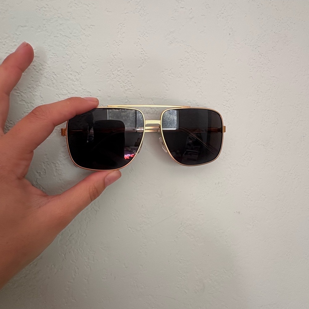 Gold and Black Sunglasses